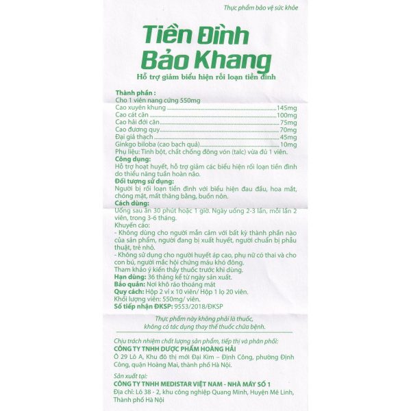 00010202 Tien Dinh Bao Khang Giam Roi Loan Tien Dinh 16068167711