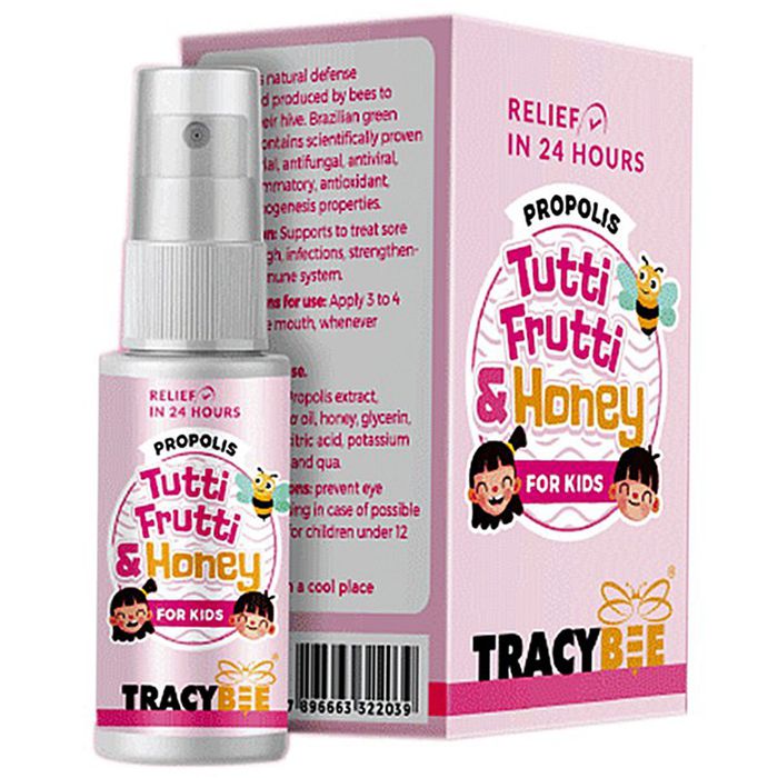 Keo Ong Tracybee Propolis Tutti Frutti & Honey For Kids 30Ml