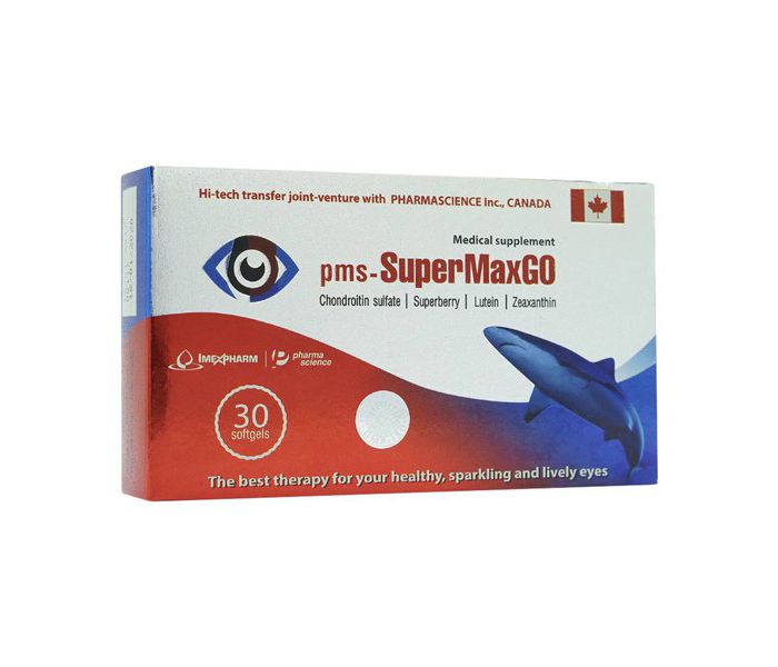 Viên Uống Bổ Mắt Pms-Supermaxgo Imexpharm 30 Viên