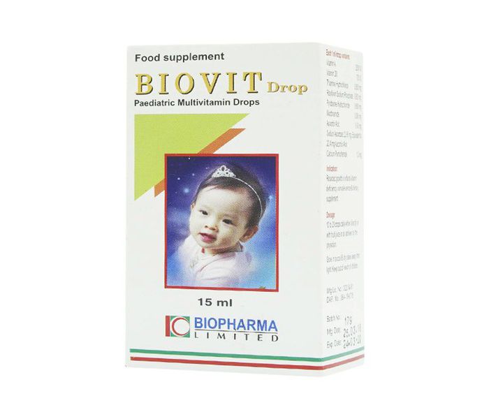 Dung Dịch Uống Tăng Đề Kháng Biovit Drop Biopharma 15Ml