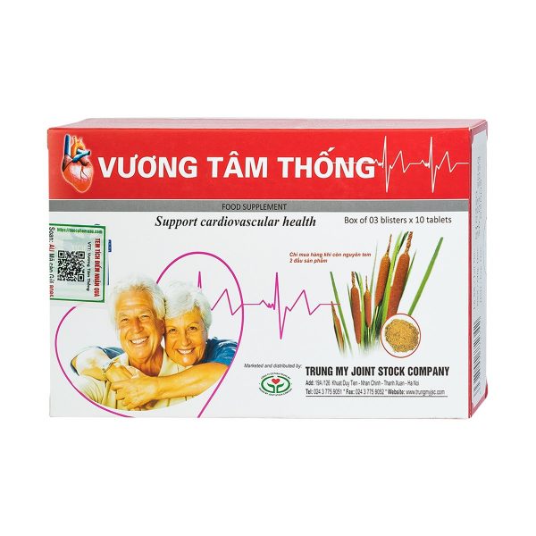 Vuong Tam Thong Ho Tro Dieu Tri Benh Dau Tim