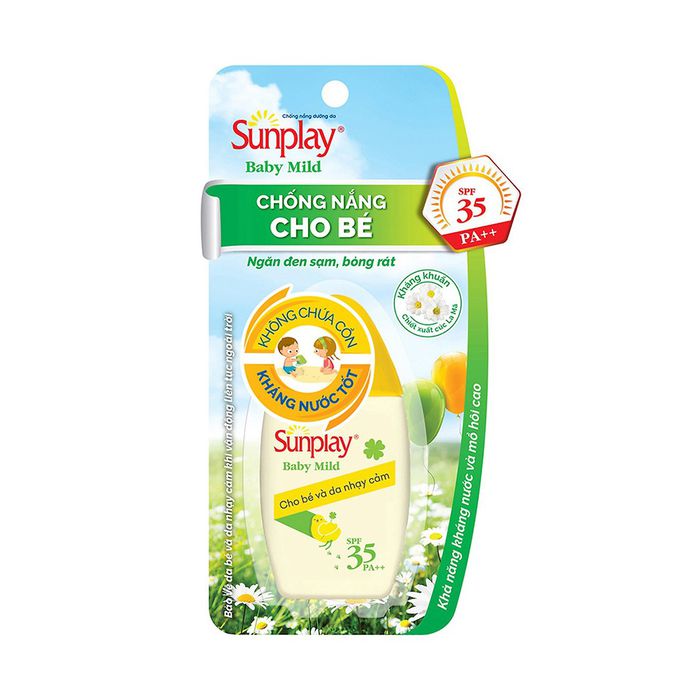 Sữa Chống Nắng Cho Bé Và Da Nhạy Cảm Sunplay Baby Mild Spf 35/pa++ 30G