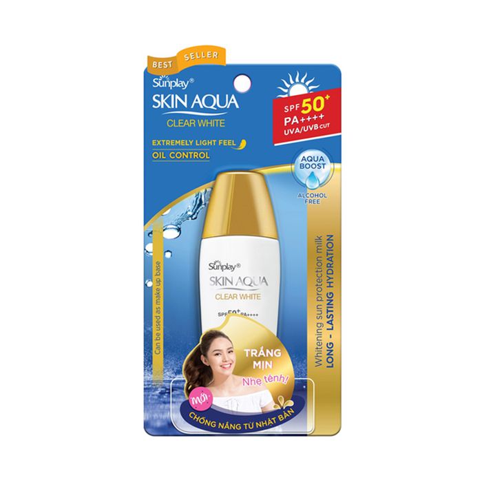 Sữa Chống Nắng Dưỡng Da Trắng Mịn Sunplay Skin Aqua Clear White Spf 50+/pa++++ 25G