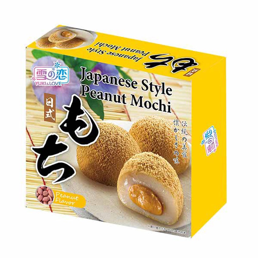 Bánh Mochi Nhân Đậu Phộng Japanese Style Peanut Mochi - Hộp 140g