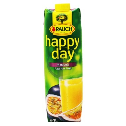 Nước ép nguyên chất Rauch Happy Day Passion Fruit vị Chanh Dây hộp 1 lít